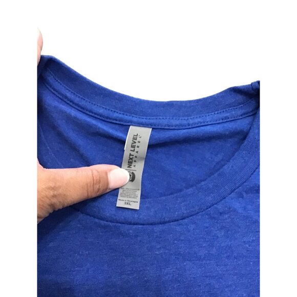 L.A. DODGERS MENS BLUE CREW NECK T-SHIRT SIZE 3XL Team Logo in the back - Picture 3 of 7